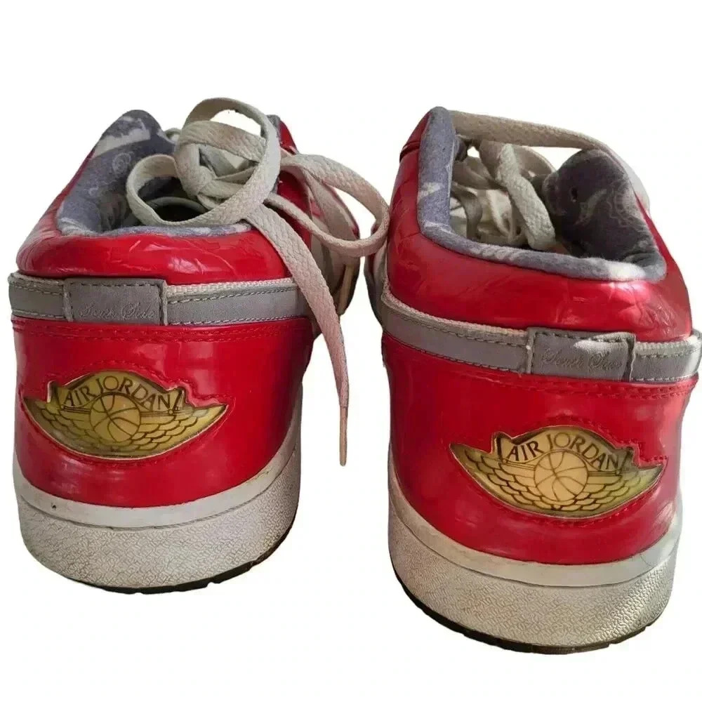 Air Jordan 1 Retro Low 'South Side' 309192‑171 Sz 14 red/white / Gray - Picture 3 of 12